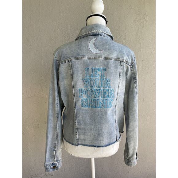 Disney Parks Princess Rapunzel Jacket Women’s Size XL Blue Denim Tangled Movie - Picture 3 of 7